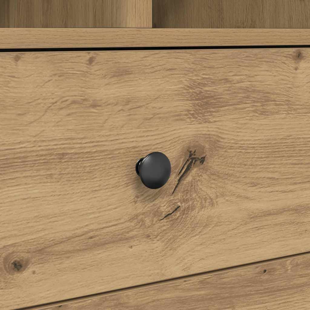 Bureau avec rangement 2 pcs chêne artisanal 60 x 50 x 76 cm - XIOS