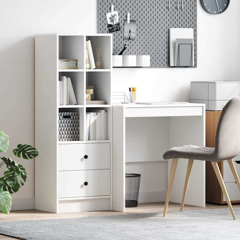 Bureau avec rangement avec tiroir 2 pcs Blanc 70 x 50 x 76 cm - XIOS