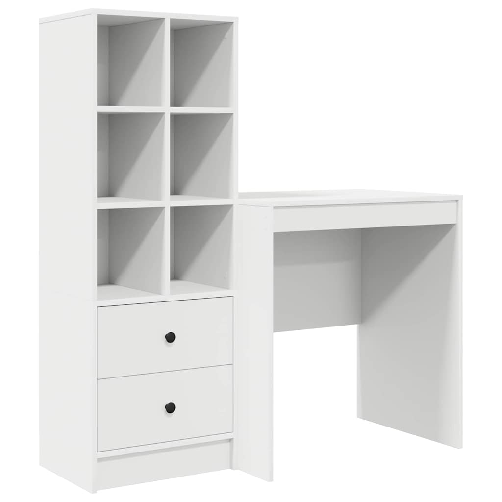 Bureau avec rangement avec tiroir 2 pcs Blanc 70 x 50 x 76 cm - XIOS
