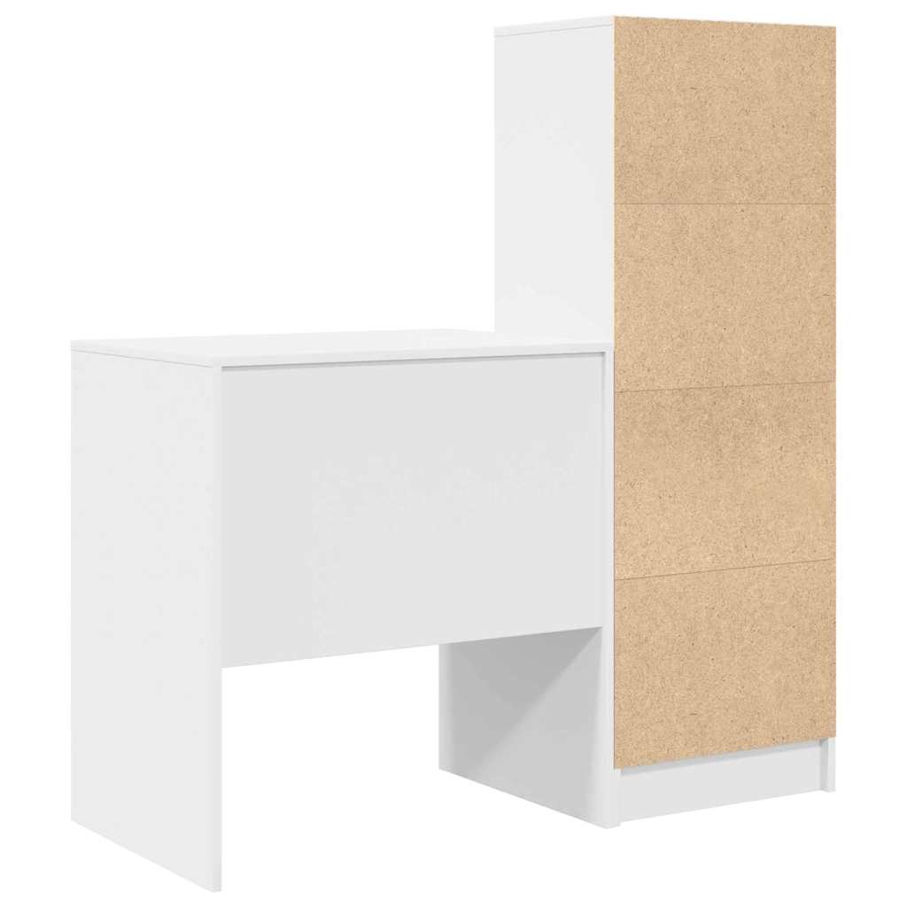 Bureau avec rangement avec tiroir 2 pcs Blanc 70 x 50 x 76 cm - XIOS