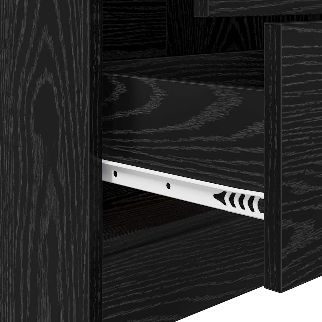 Bureau avec rangement 2 pcs Chêne noir 70 x 50 x 76 cm - XIOS