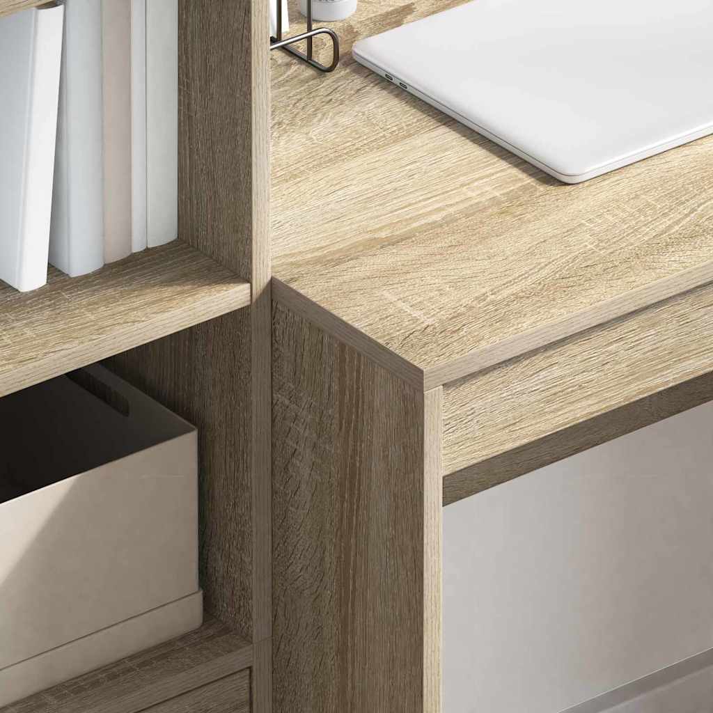 Bureau avec rangement 2 pcs Chêne Sonoma 80 x 50 x 76 cm - XIOS