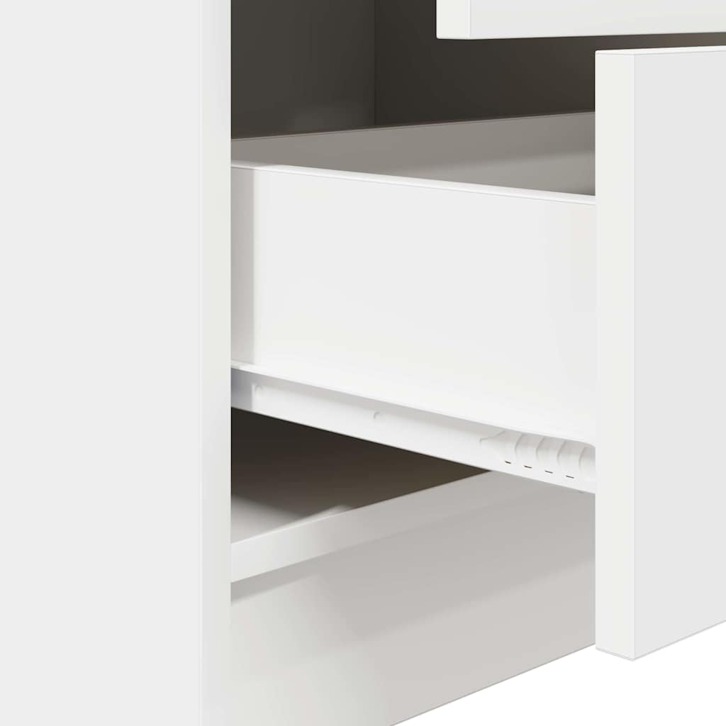 Bureau avec rangement avec tiroir 2 pcs Blanc 100 x 50 x 76 cm - XIOS