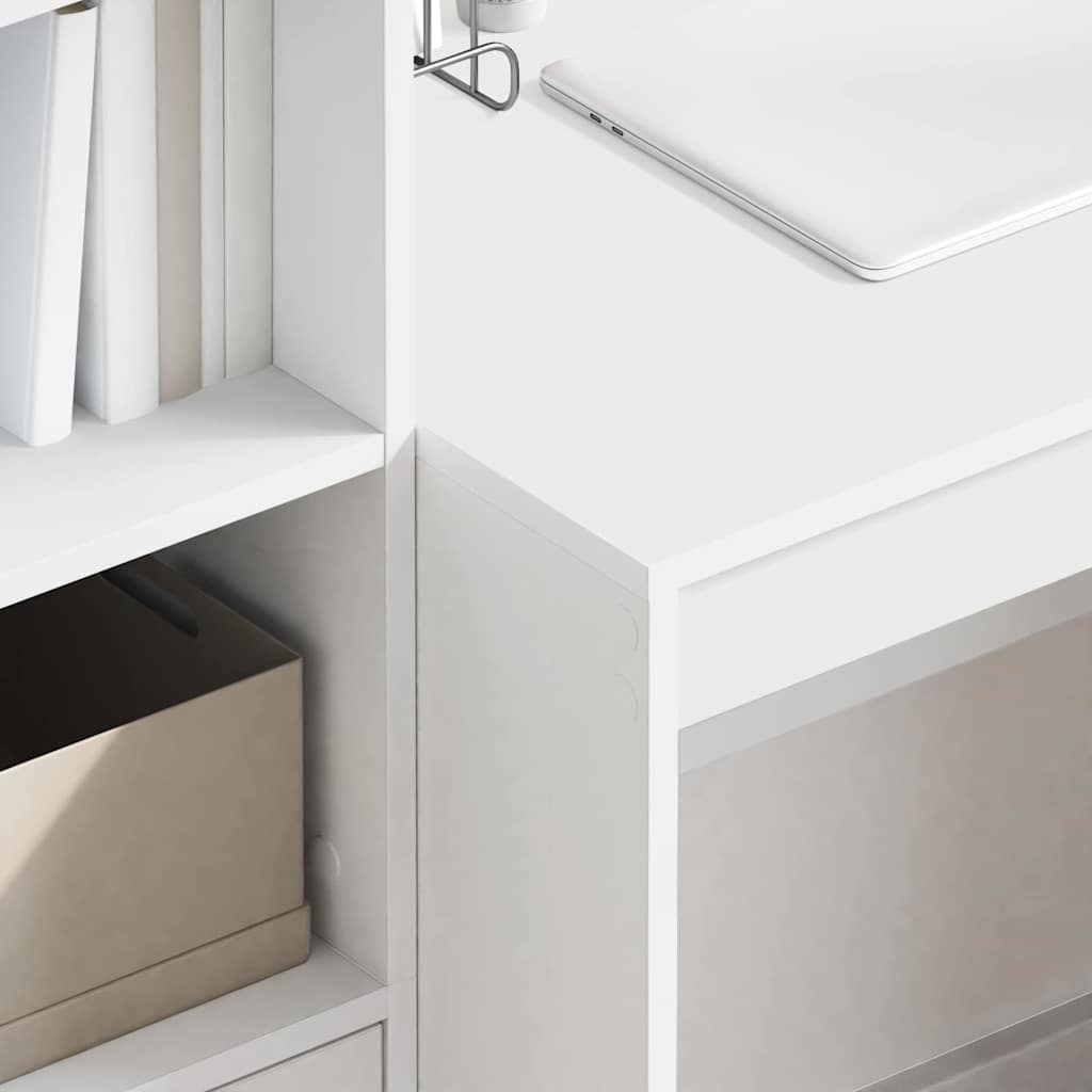 Bureau avec rangement avec tiroir 2 pcs Blanc 100 x 50 x 76 cm - XIOS