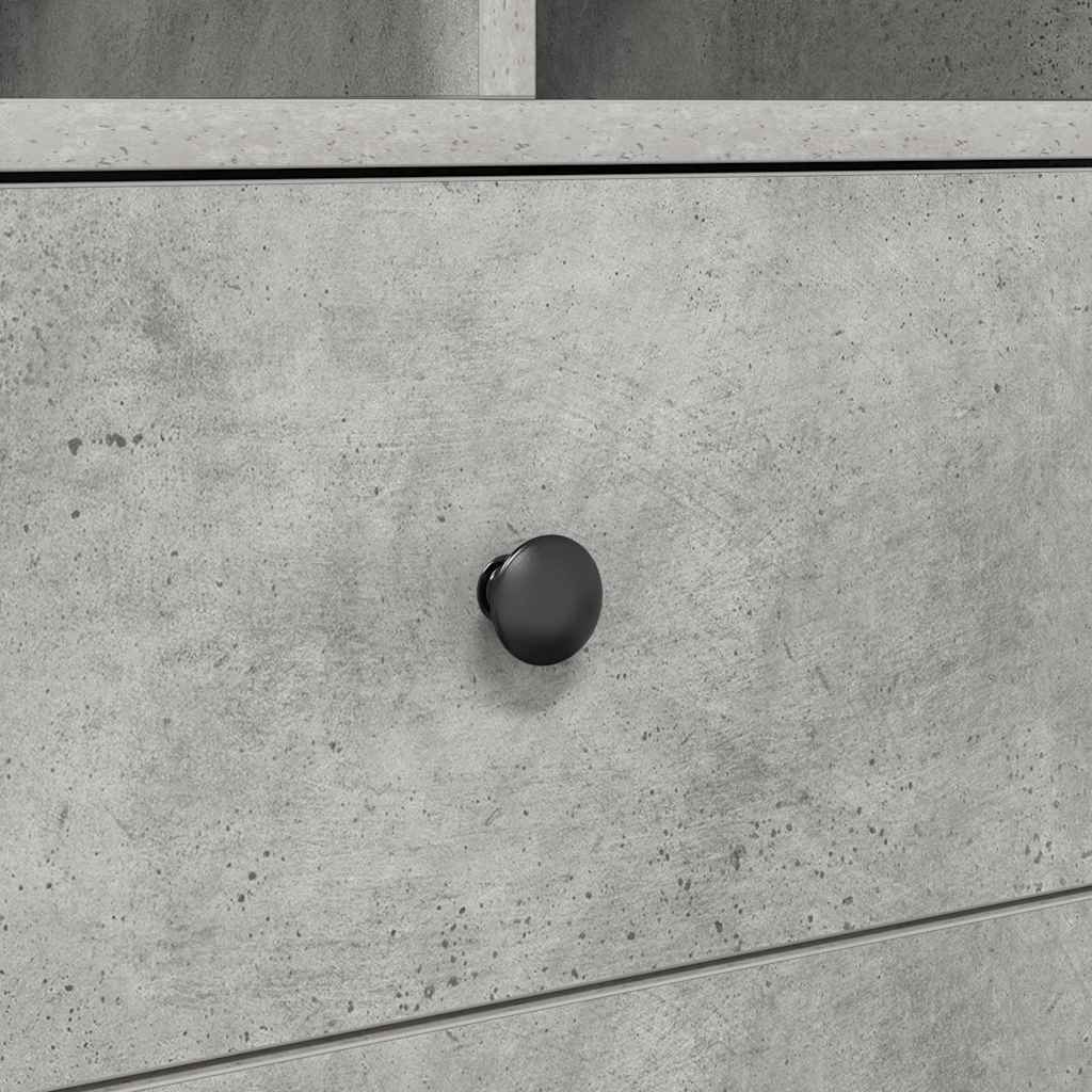 Bureau avec rangement 2 pcs Gris béton 100 x 50 x 76 cm - XIOS