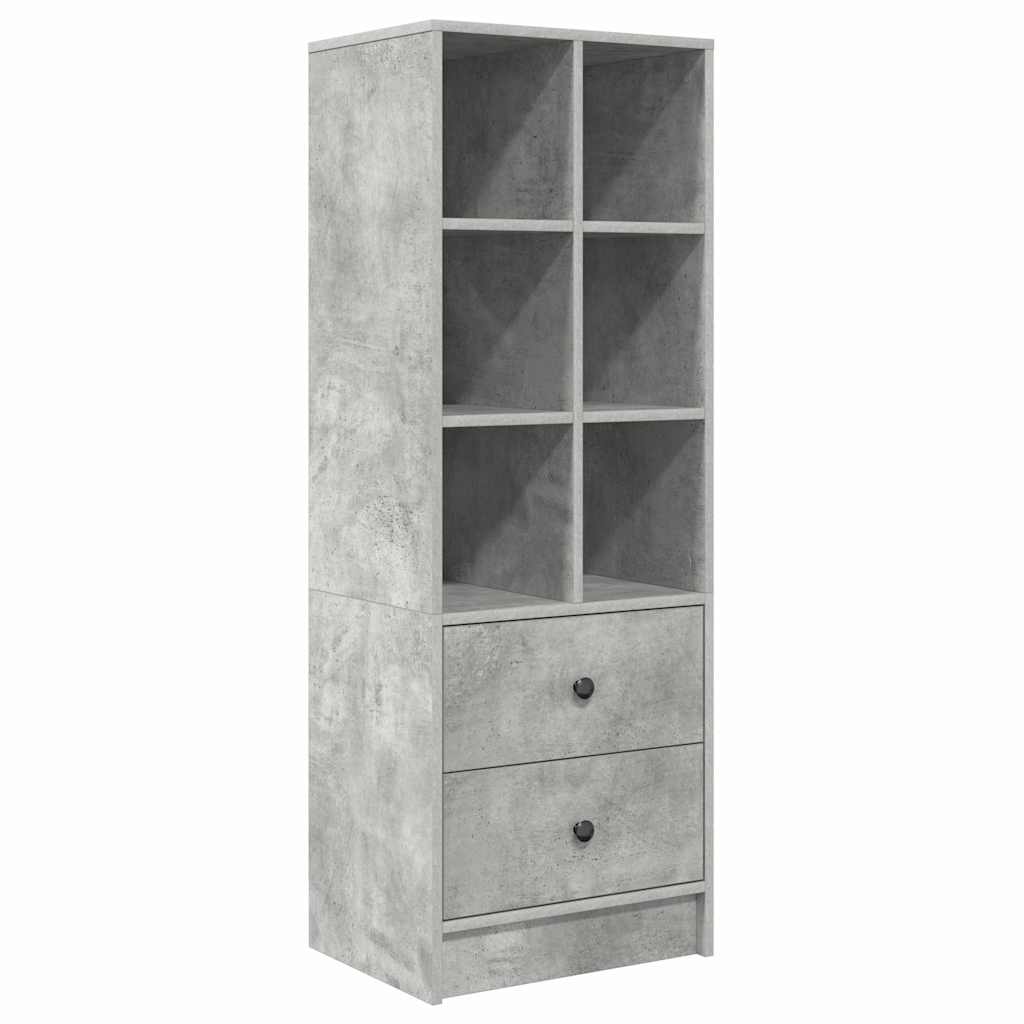 Bureau avec rangement 2 pcs Gris béton 100 x 50 x 76 cm - XIOS