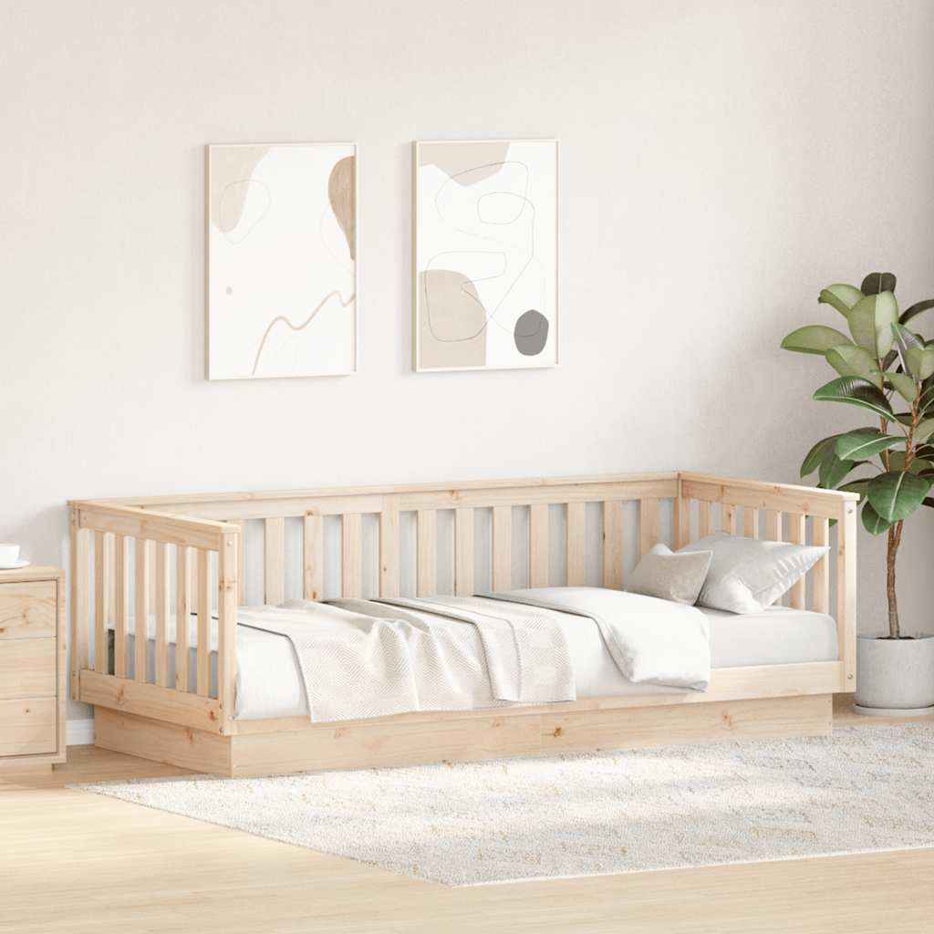 Lit de jour sans matelas 90x200 cm en pin massif - XIOS