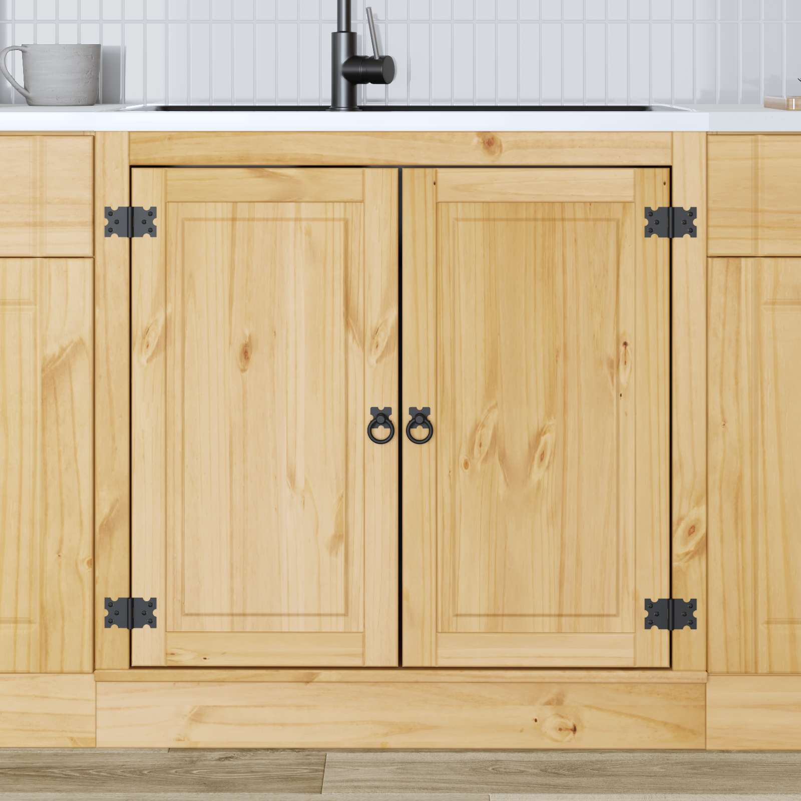 Armoire SKI Brun Miel 80 x 46 x 81 cm Pin massif - XIOS