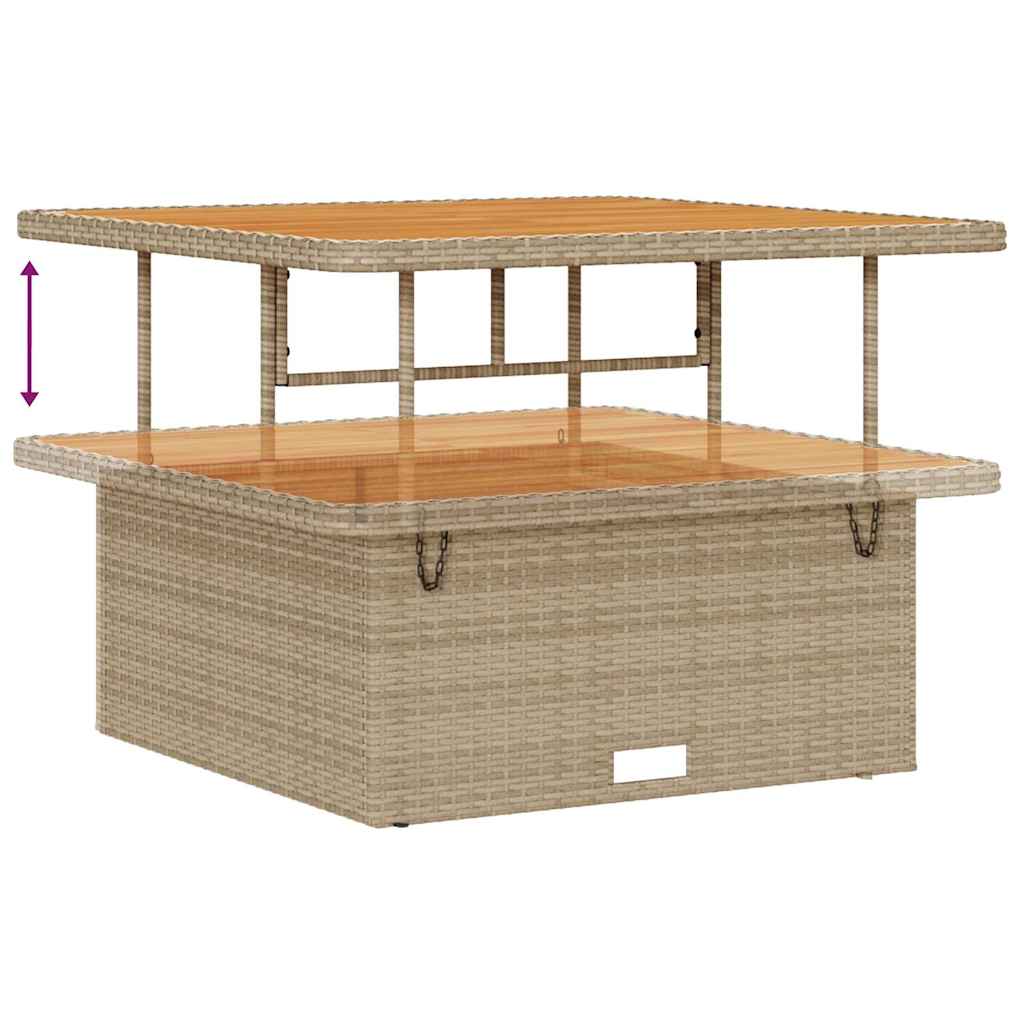 Ensemble de salle à manger pour jardin Beige polyrotin - XIOS