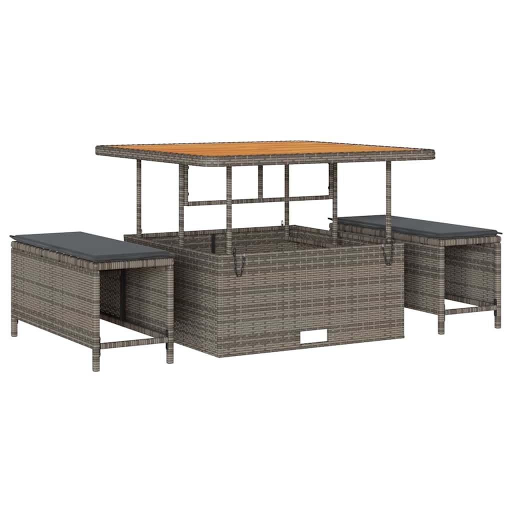 Ensemble de salle à manger pour jardin Gris polyrotin - XIOS
