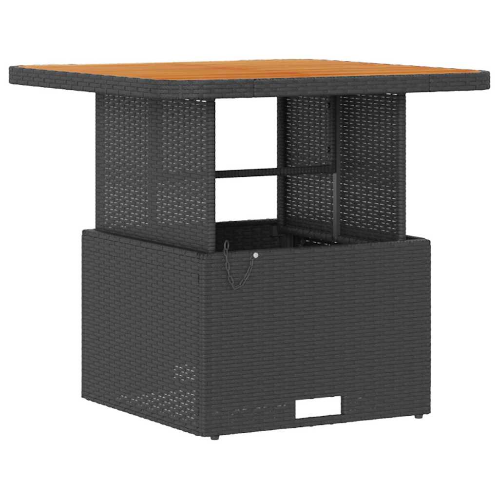 Ensemble de salle à manger pour jardin Noir polyrotin - XIOS