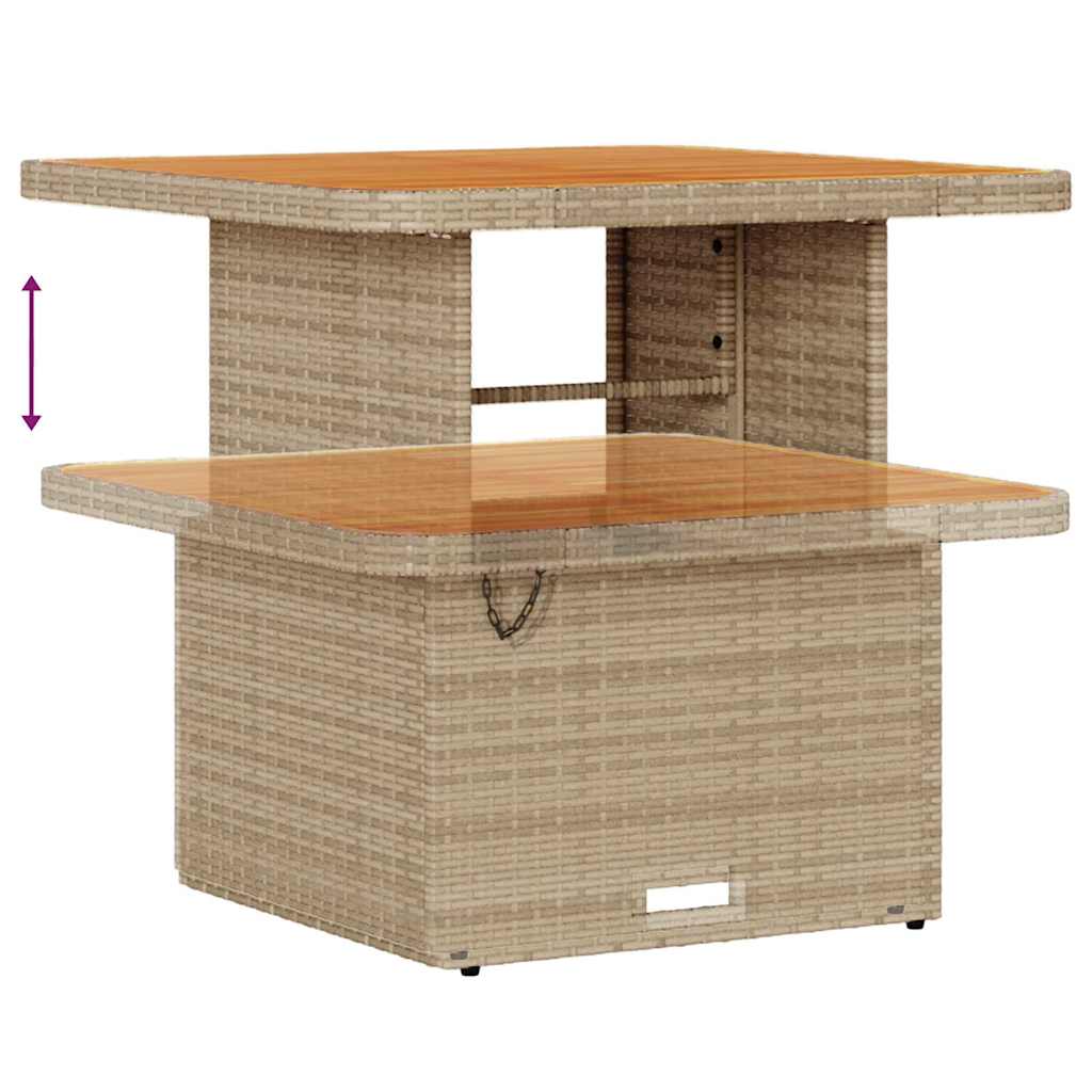 Ensemble de salle à manger pour jardin Beige polyrotin - XIOS