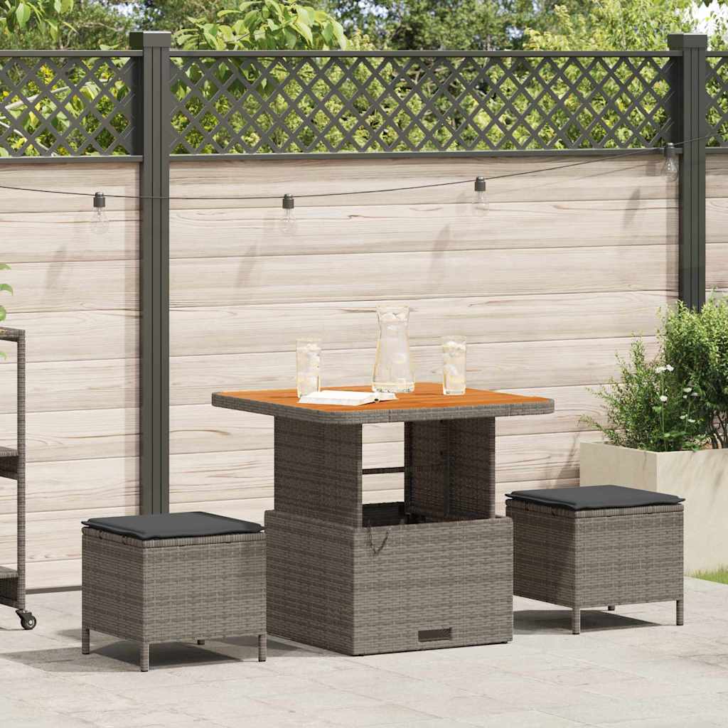 Ensemble de salle à manger pour jardin Gris polyrotin - XIOS