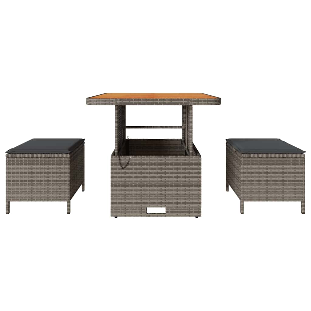Ensemble de salle à manger pour jardin Gris polyrotin - XIOS