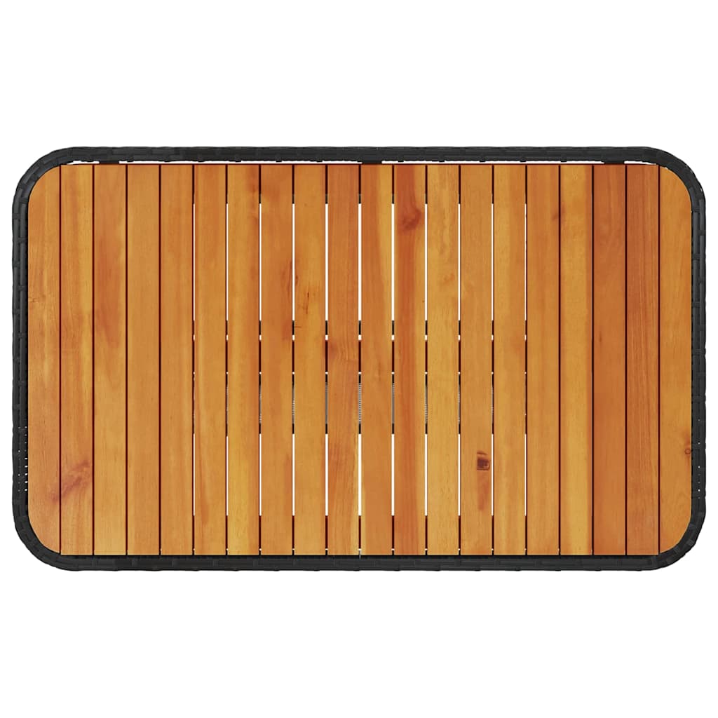 Ensemble de salle à manger pour jardin Noir polyrotin - XIOS
