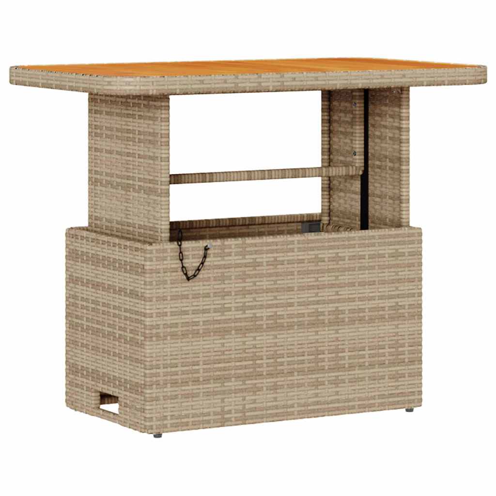 Ensemble de salle à manger pour jardin Beige polyrotin - XIOS