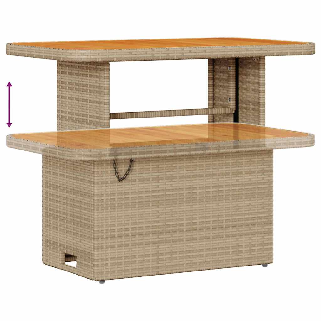 Ensemble de salle à manger pour jardin Beige polyrotin - XIOS