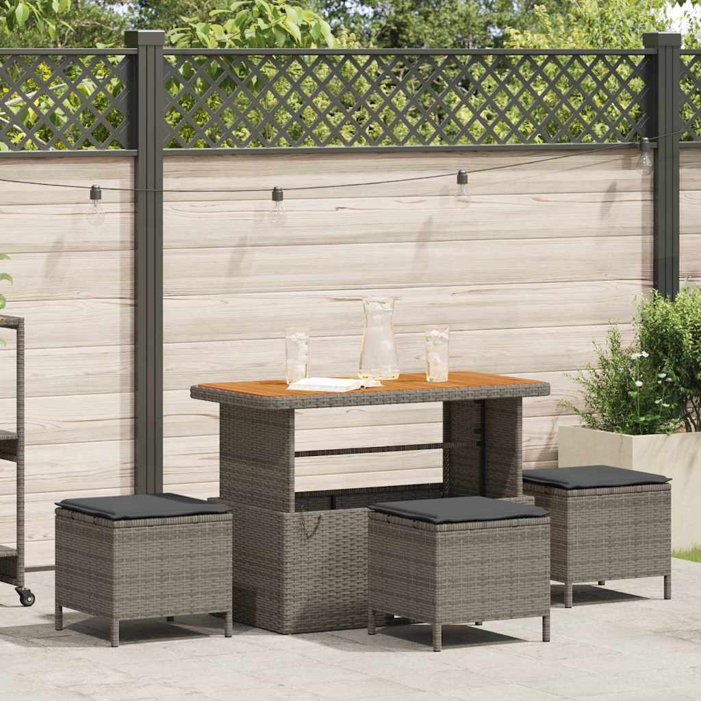 Ensemble de salle à manger pour jardin Gris polyrotin - XIOS
