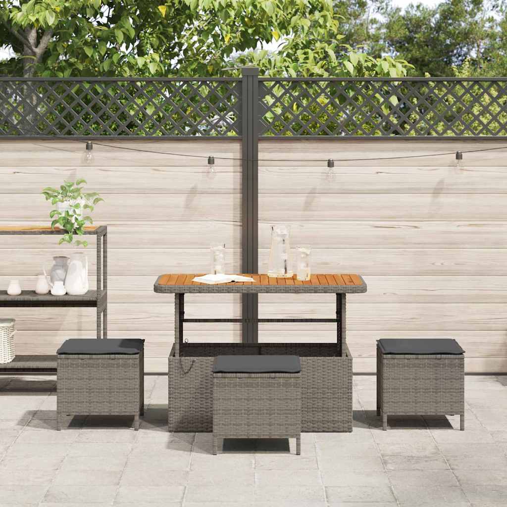 Ensemble de salle à manger pour jardin Gris polyrotin - XIOS