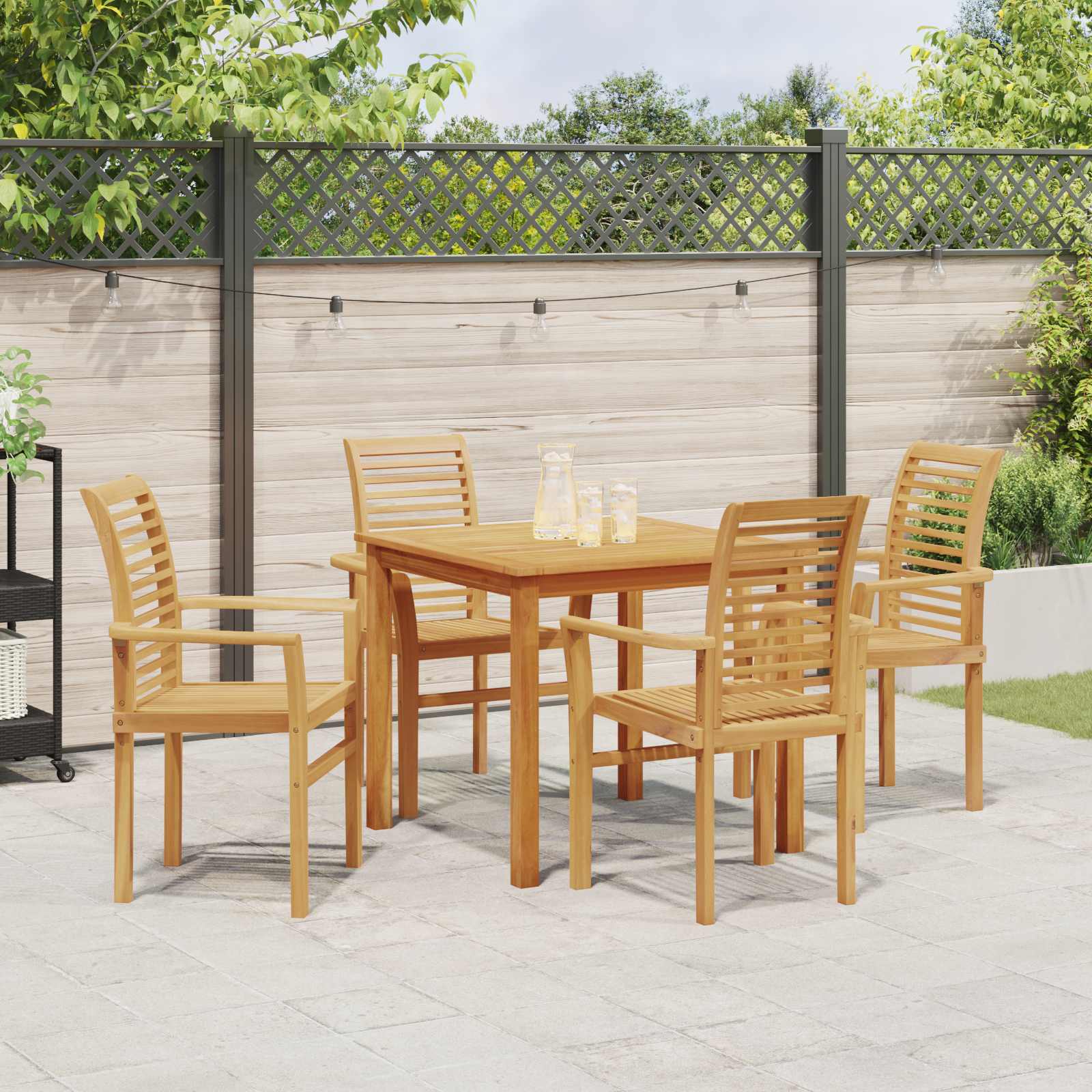 Chaise de salle à manger 4 pcs Marron 62 x 55 x 94 cm - XIOS