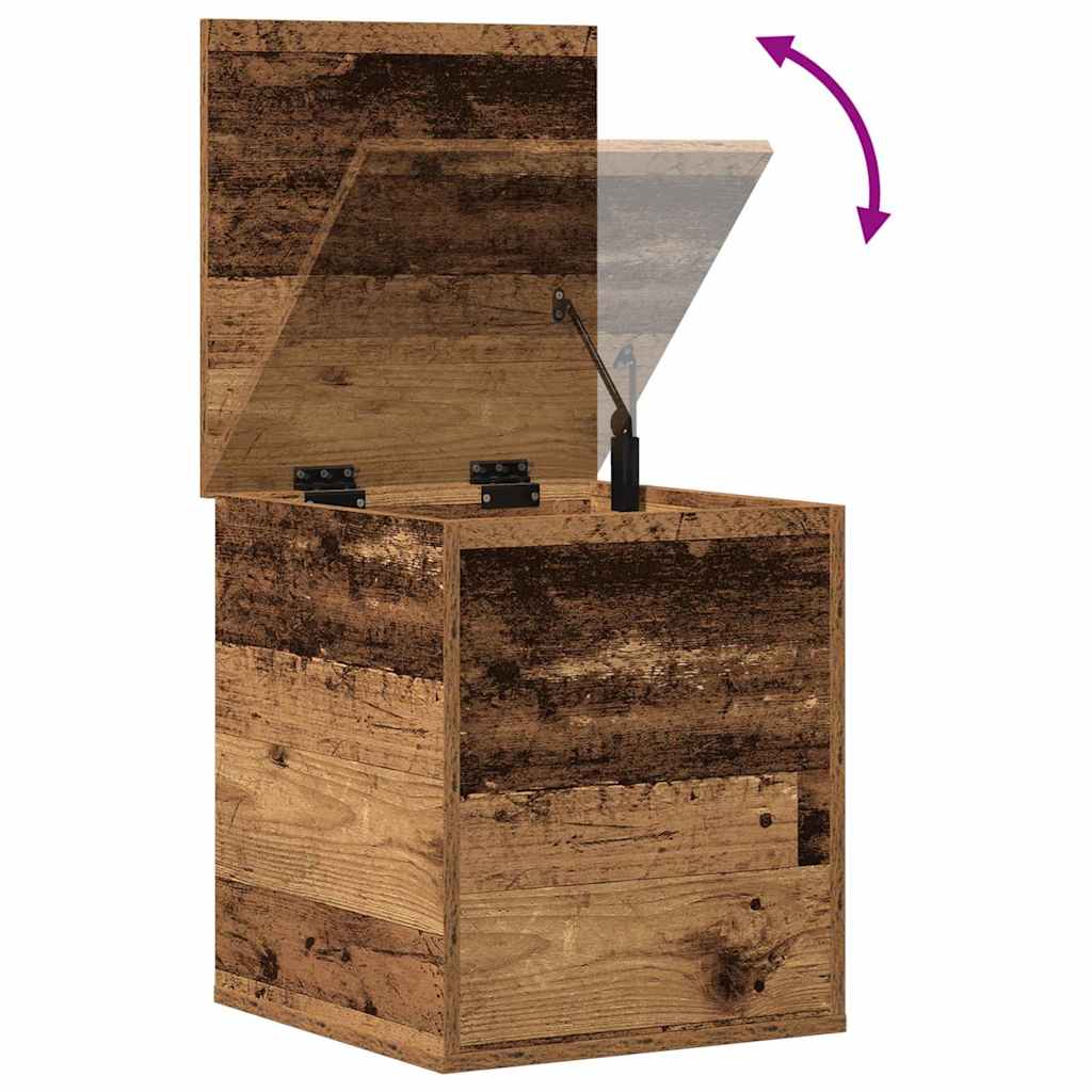Boîte de Rangement avec stockage Bois ancien 40 x 42 x 46 cm - XIOS
