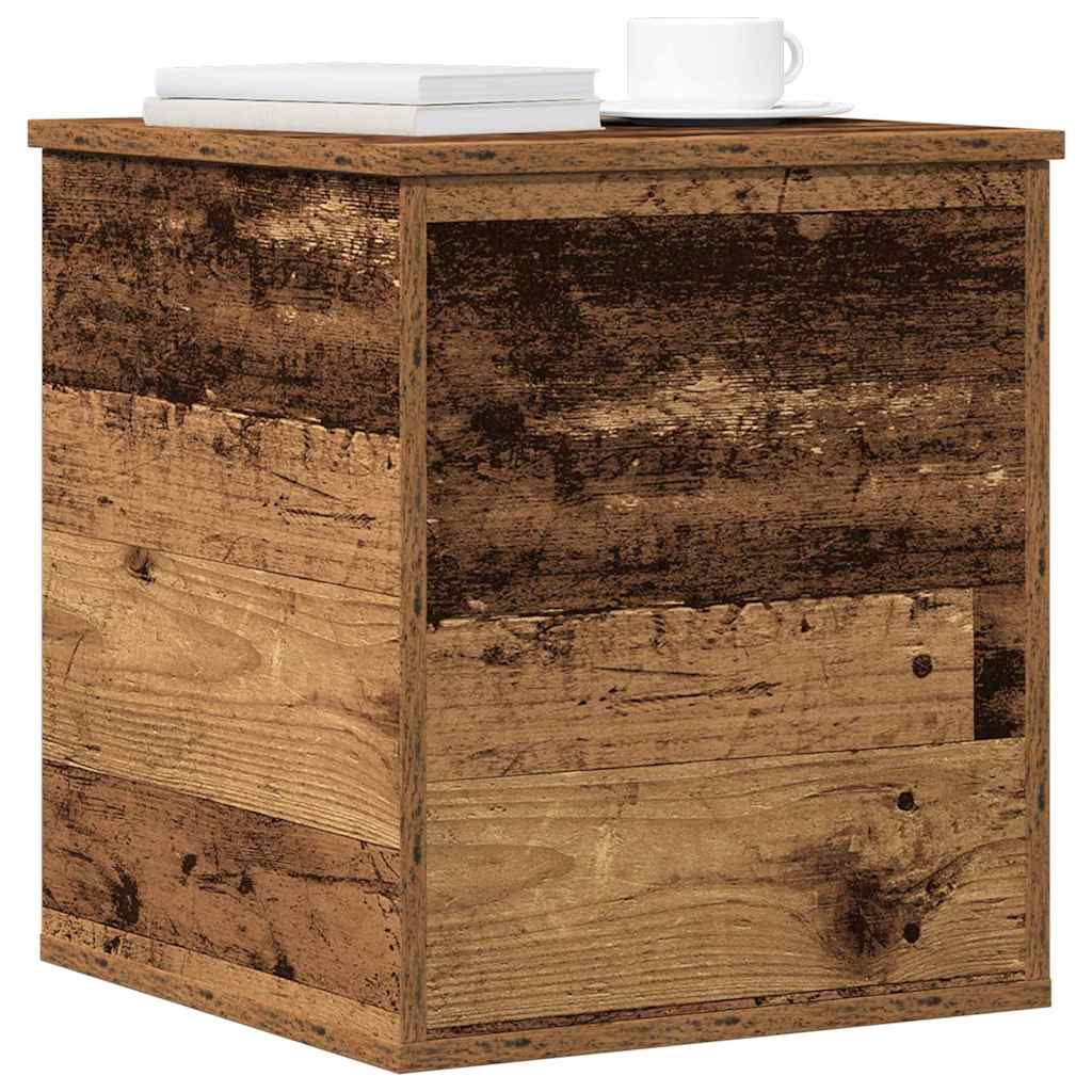 Boîte de Rangement avec stockage Bois ancien 40 x 42 x 46 cm - XIOS