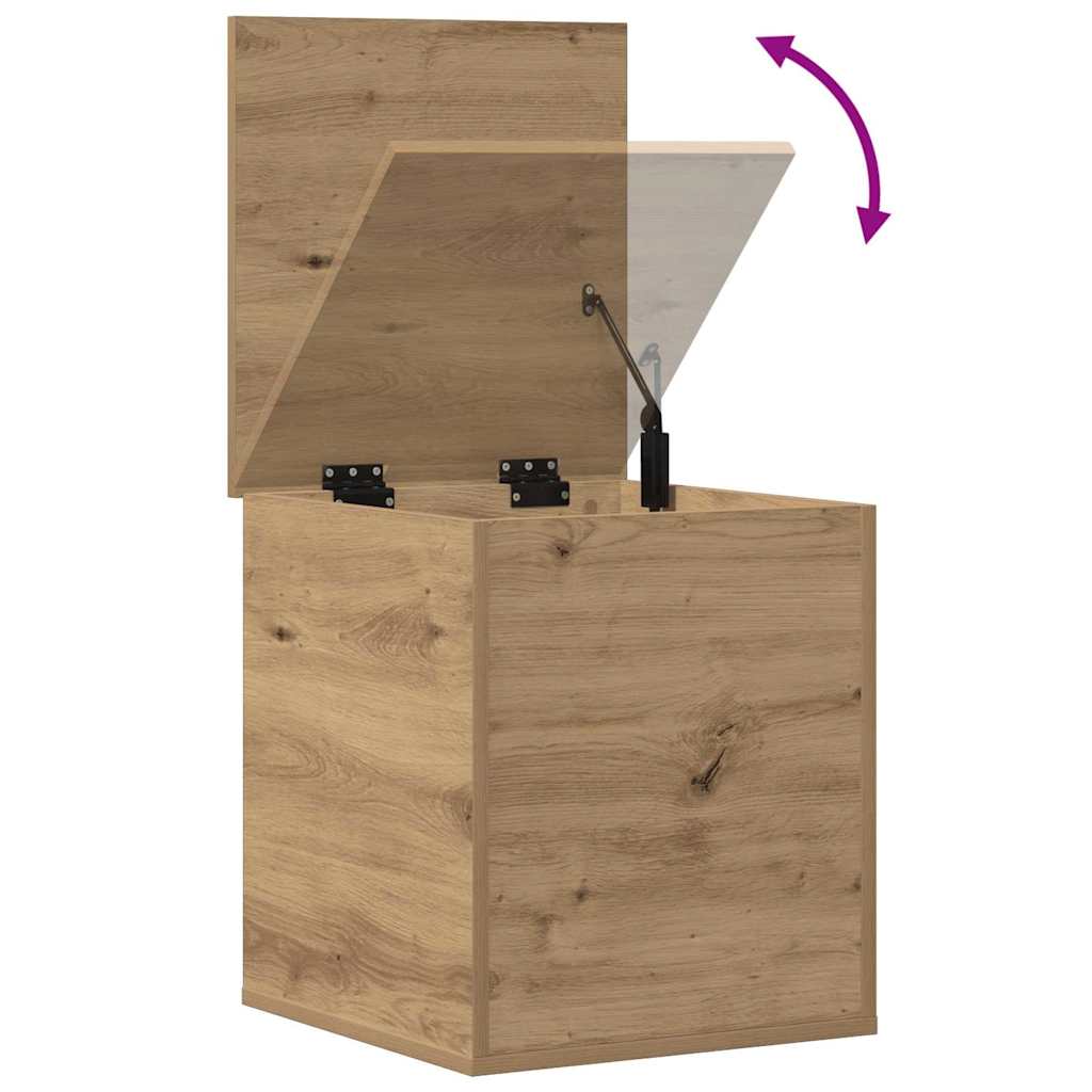 Boîte de Rangement chêne artisanal 40 x 42 x 46 cm - XIOS