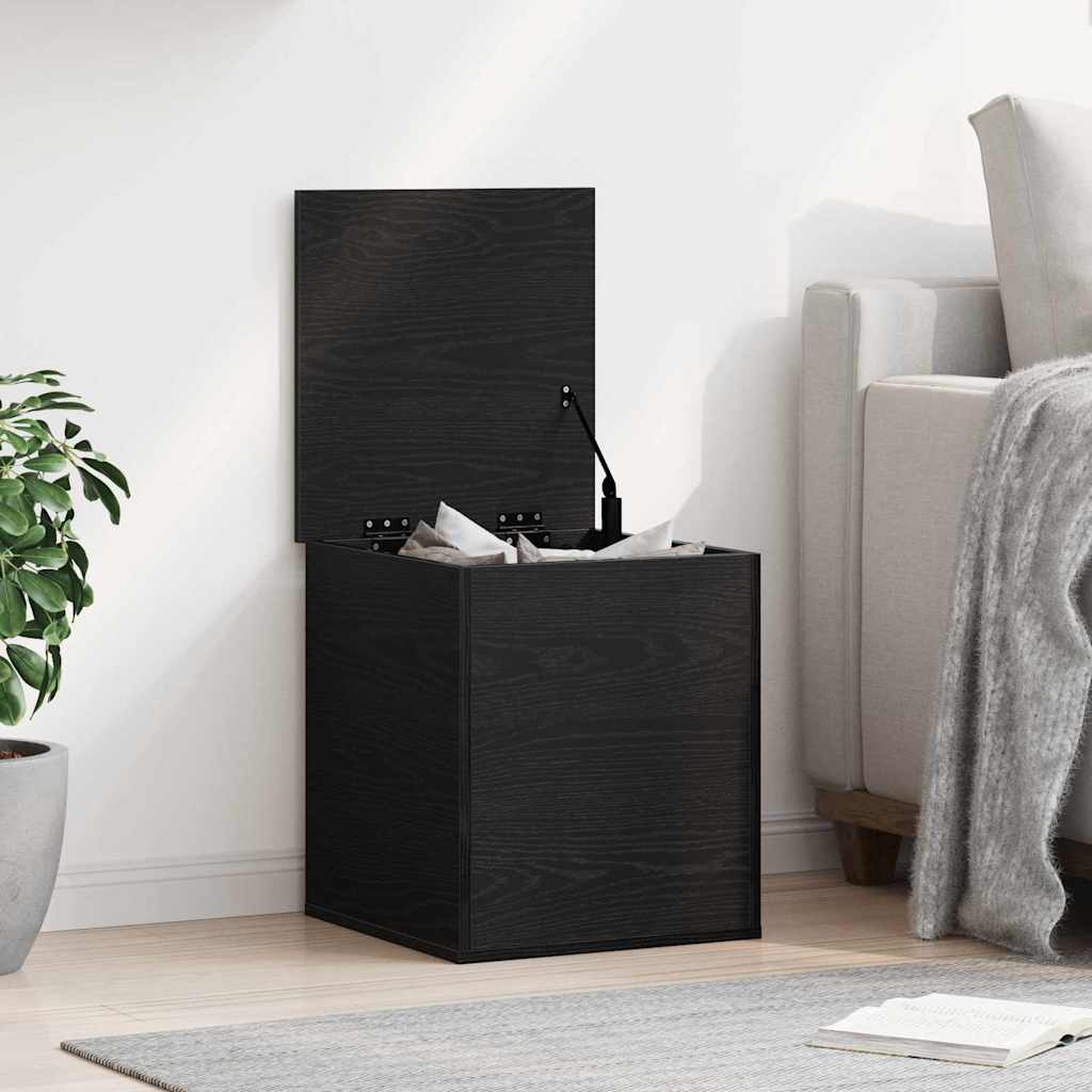 Boîte de Rangement Chêne noir 40 x 42 x 46 cm Bois d'ingénierie - XIOS