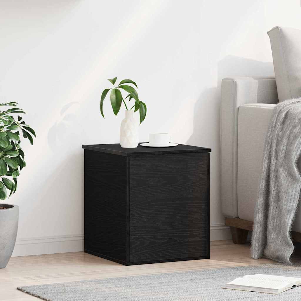 Boîte de Rangement Chêne noir 40 x 42 x 46 cm Bois d'ingénierie - XIOS