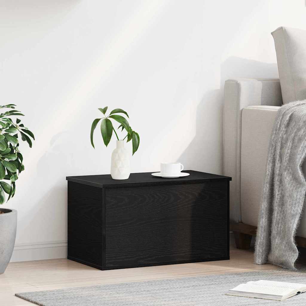 Boîte de Rangement Chêne noir 60 x 35 x 35 cm Bois d'ingénierie - XIOS