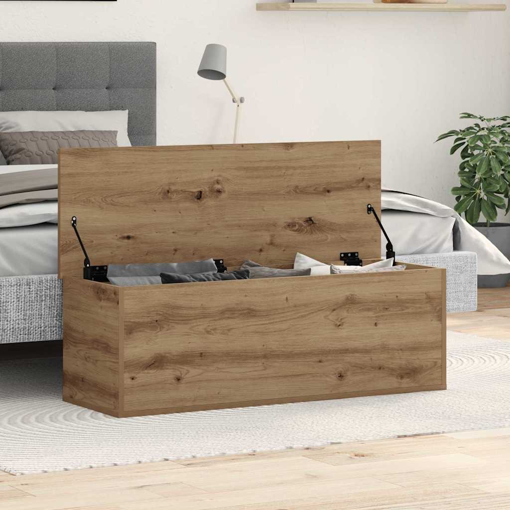 Boîte de Rangement chêne artisanal 102 x 35 x 35 cm - XIOS