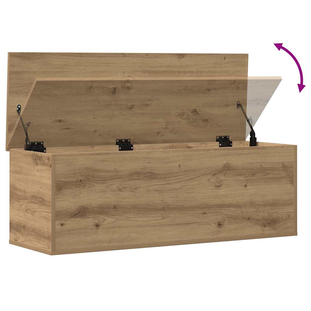 Boîte de Rangement chêne artisanal 102 x 35 x 35 cm - XIOS