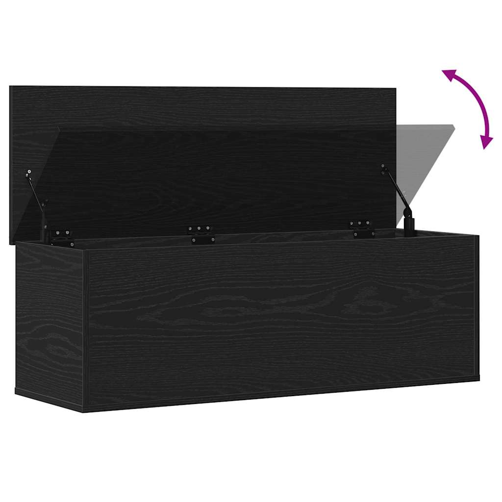 Boîte de Rangement avec stockage Chêne noir 102 x 35 x 35 cm - XIOS
