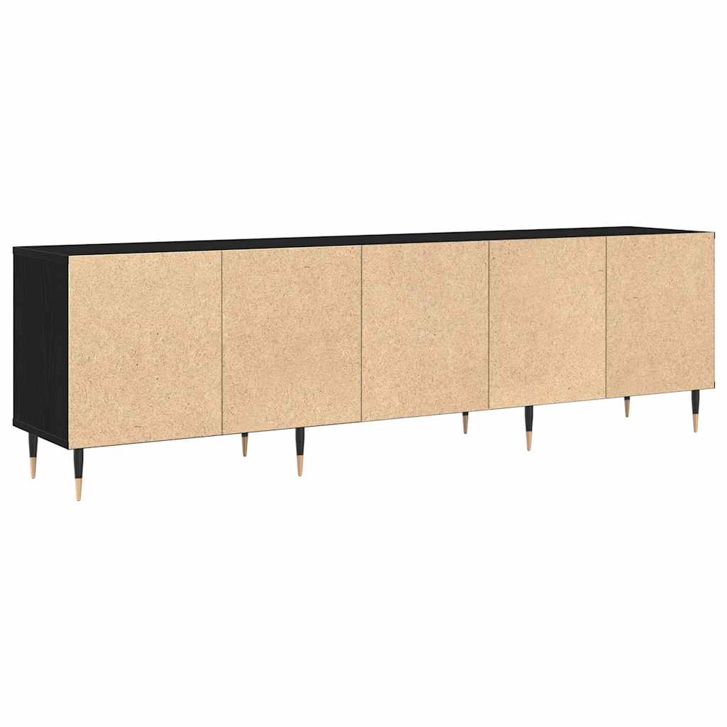 Meuble TV Chêne noir 150 x 30 x 44.5 cm Bois d'ingénierie - XIOS
