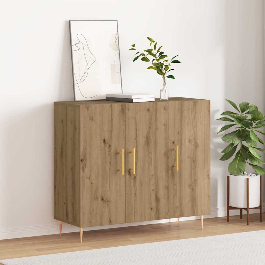 Buffet chêne artisanal 90 x 34 x 80 cm Bois d'ingénierie - XIOS
