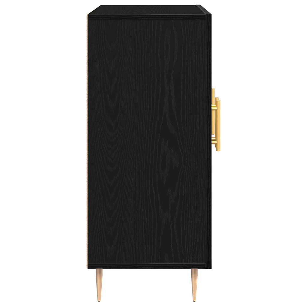Buffet Chêne noir 90 x 34 x 80 cm Bois d'ingénierie - XIOS