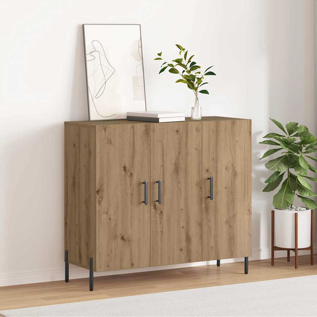 Buffet chêne artisanal 90 x 34 x 80 cm Bois d'ingénierie - XIOS