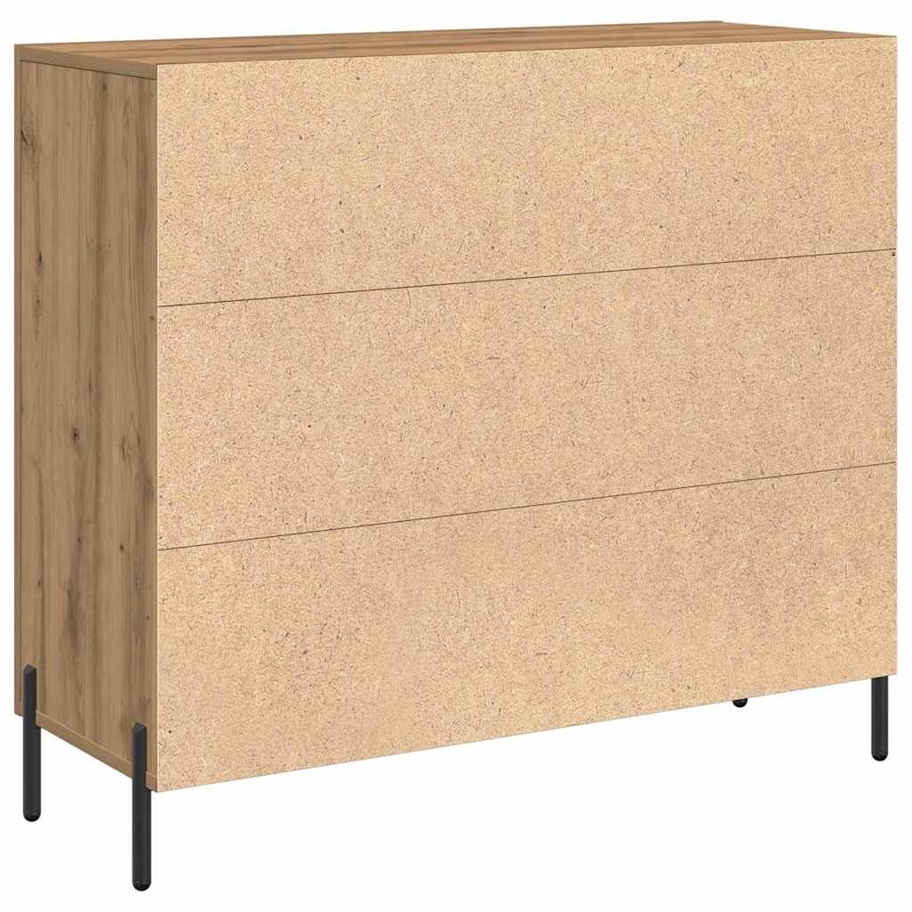 Buffet chêne artisanal 90 x 34 x 80 cm Bois d'ingénierie - XIOS