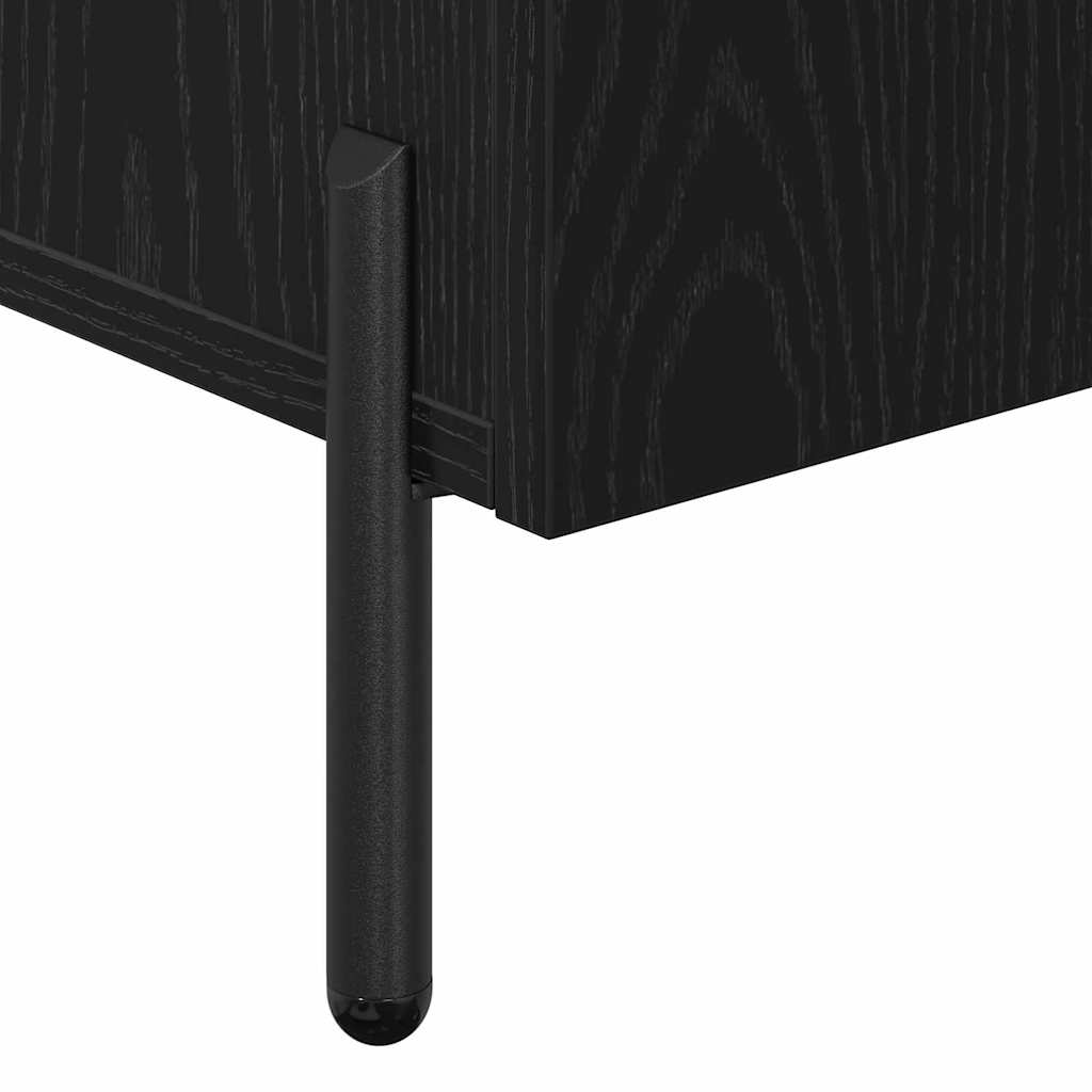 Buffet Chêne noir 90 x 34 x 80 cm Bois d'ingénierie - XIOS