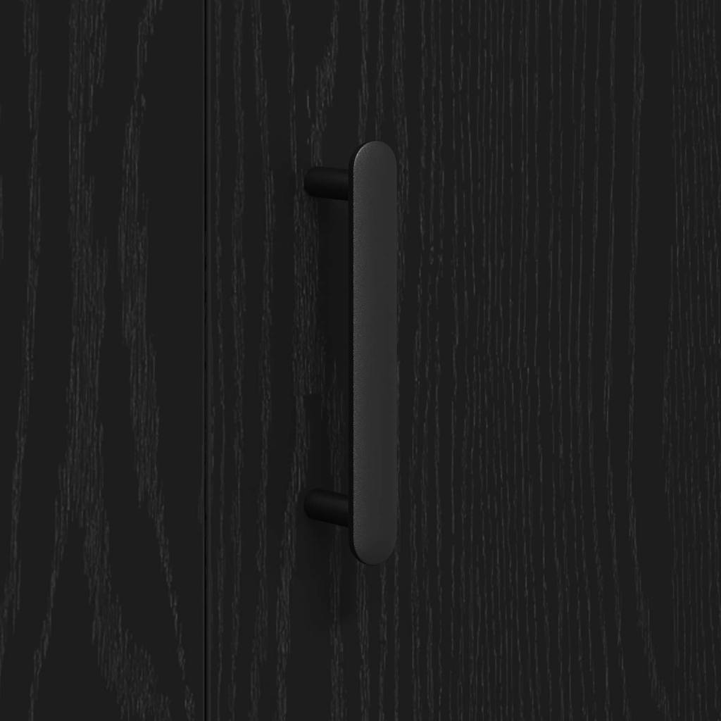 Buffet Chêne noir 90 x 34 x 80 cm Bois d'ingénierie - XIOS