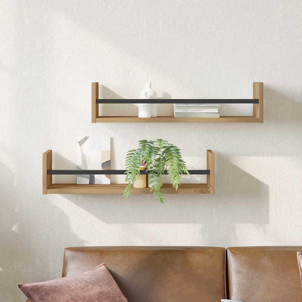 Étagère Murale 2 pcs chêne artisanal 60 x 16 x 14 cm - XIOS
