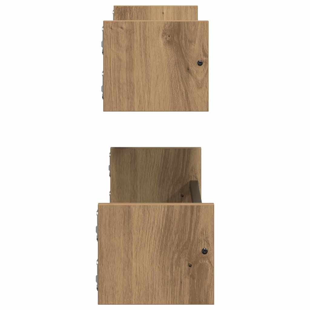 Étagère Murale 2 pcs chêne artisanal 60 x 16 x 14 cm - XIOS