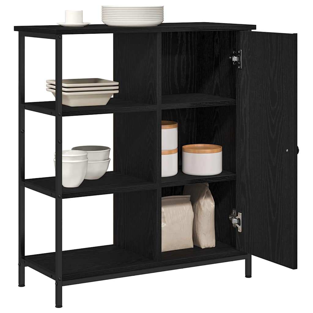 Buffet Chêne noir 70 x 30 x 80 cm Bois d'ingénierie - XIOS