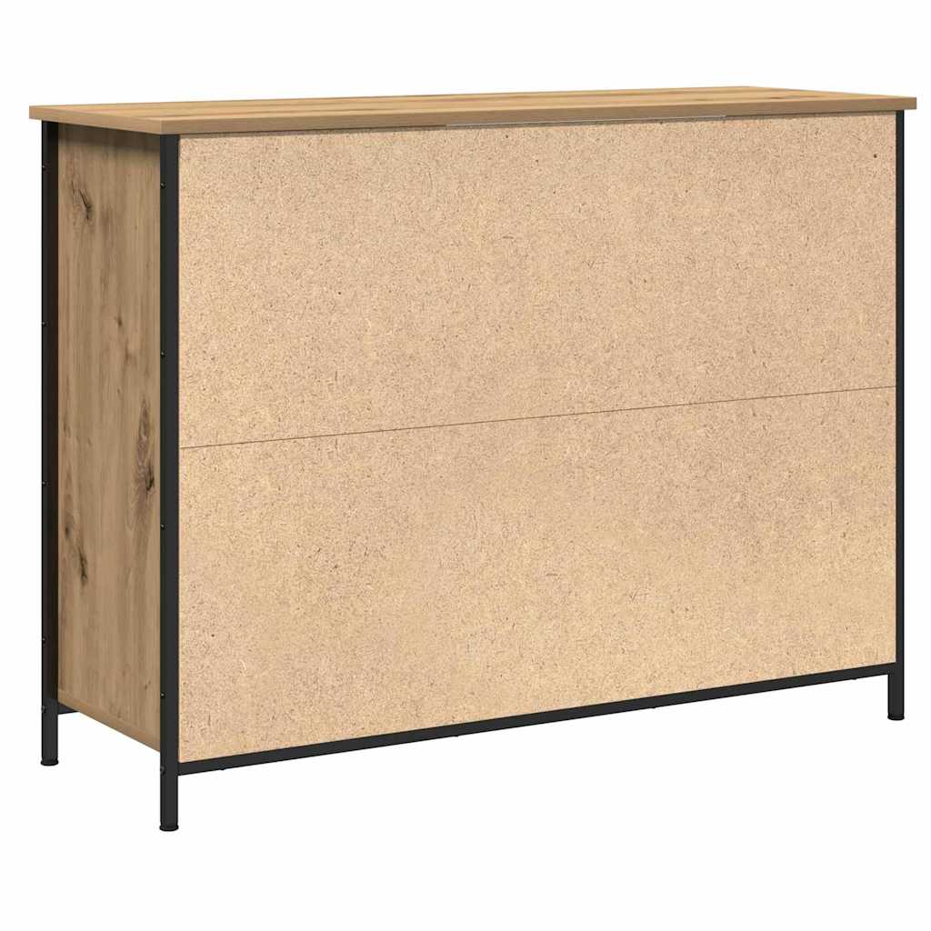 Buffet chêne artisanal 100 x 35 x 75 cm Bois d'ingénierie