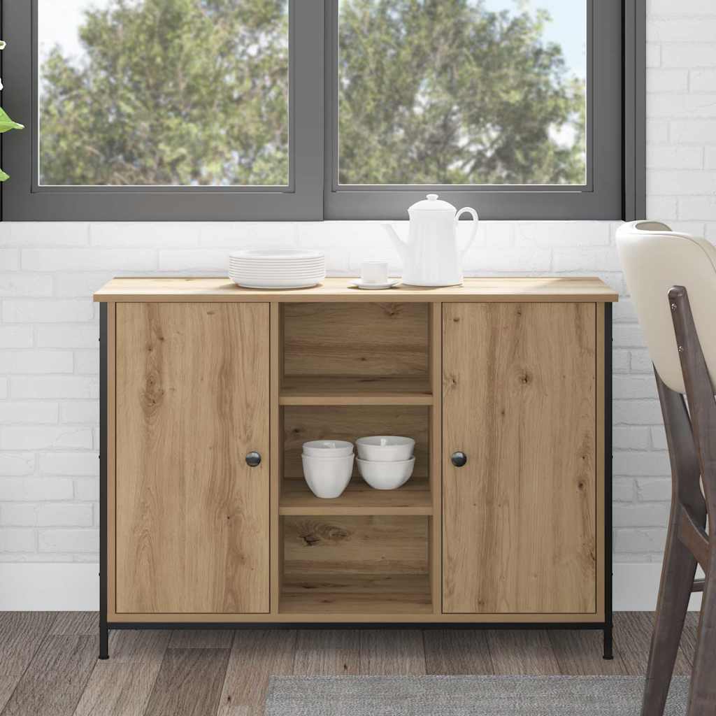 Buffet chêne artisanal 100 x 35 x 70 cm Bois d'ingénierie - XIOS