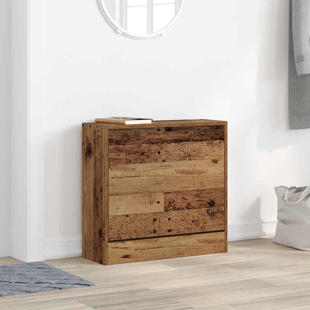 Armoire à chaussures avec stockage Bois Ancien 60 x 21 x 57 cm - XIOS
