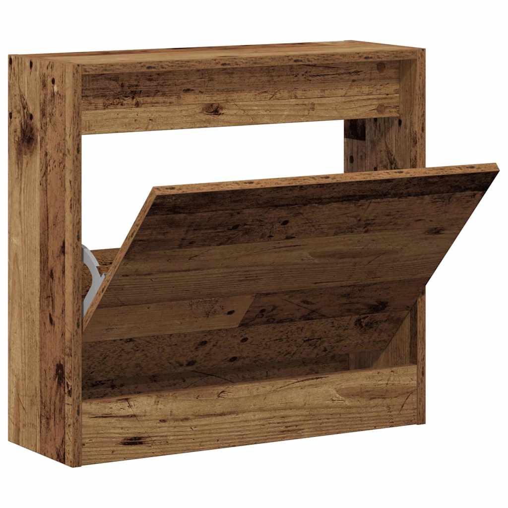 Armoire à chaussures avec stockage Bois Ancien 60 x 21 x 57 cm - XIOS