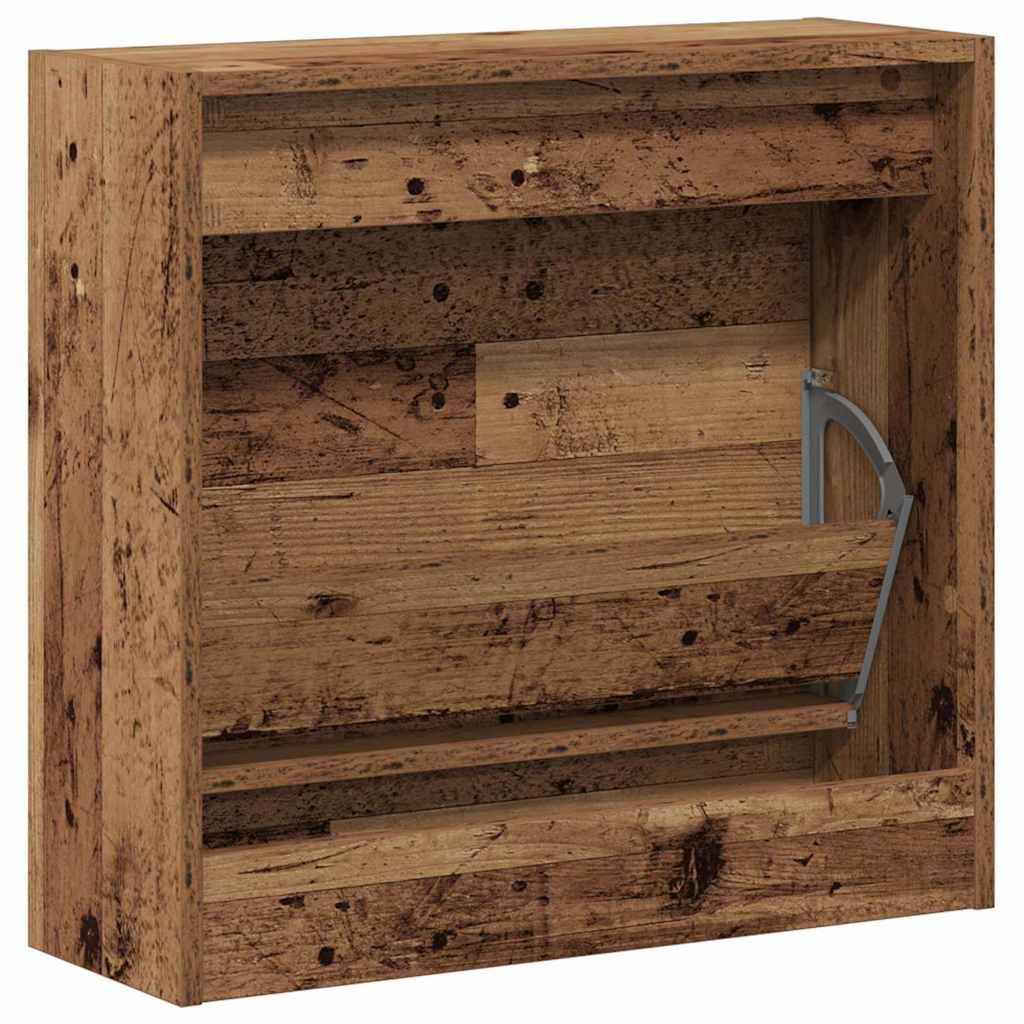 Armoire à chaussures avec stockage Bois Ancien 60 x 21 x 57 cm - XIOS