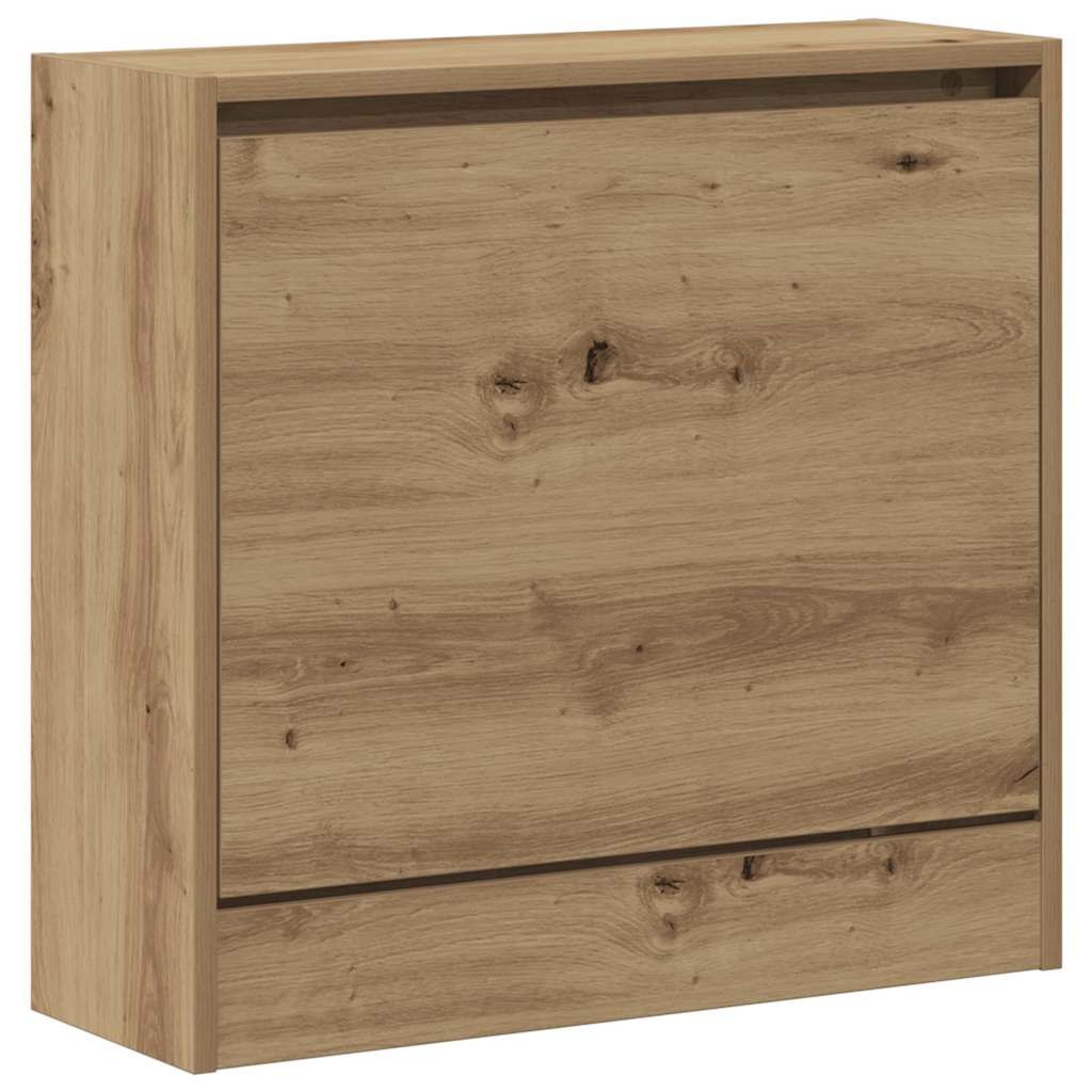 Armoire à chaussures avec porte chêne artisanal 60 x 21 x 57 cm - XIOS