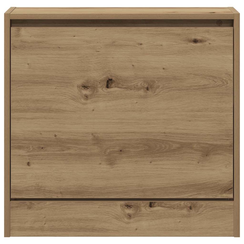 Armoire à chaussures avec porte chêne artisanal 60 x 21 x 57 cm - XIOS